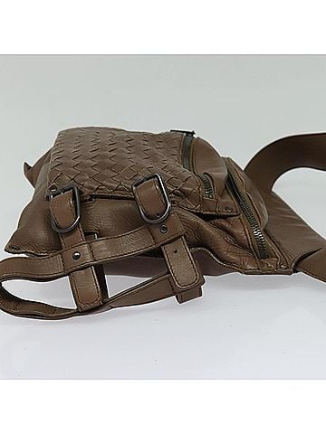 Bottega Veneta Intrecciato Brown Leather Shoulder Bag (view 2)