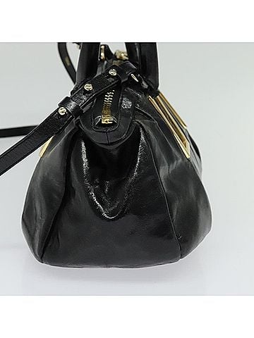 Chloé Ethel Black Patent Leather Handbag (view 2)