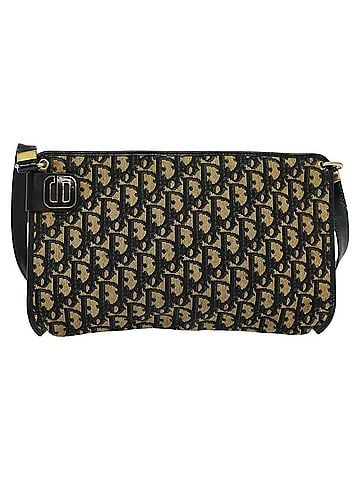 Dior Black Canvas Shoulder Bag (view 1)