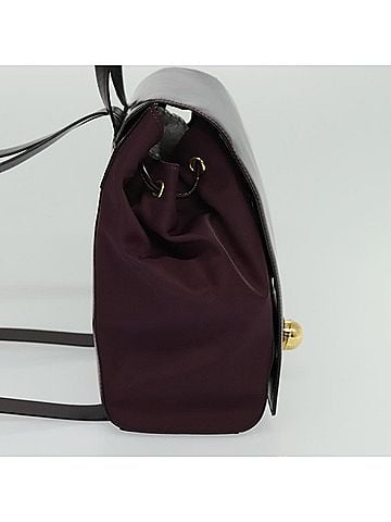 Céline Purple Leather Backpack Bag (view 2)