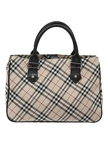 Burberry Nova Check Beige Synthetic Tote Bag (view 1)