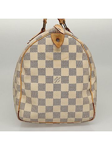 Louis Vuitton Speedy 30 White Canvas Handbag (view 2)