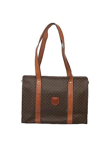 Céline Triomphe Brown Canvas Shoulder Bag (view 1)