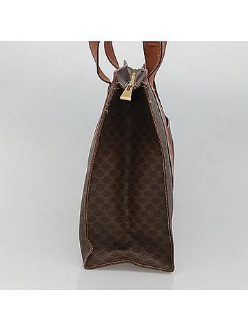 Céline Triomphe Brown Canvas Shoulder Bag (view 2)