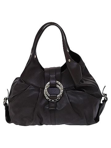 Bvlgari Chandra Brown Leather Shoulder Bag (view 1)