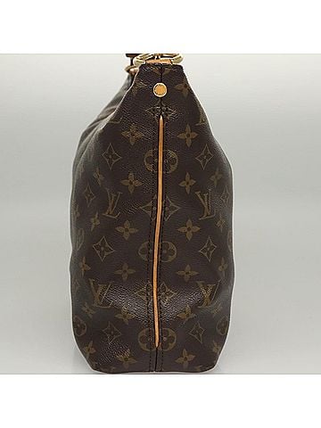 Louis Vuitton Sully Brown Canvas Handbag (view 2)