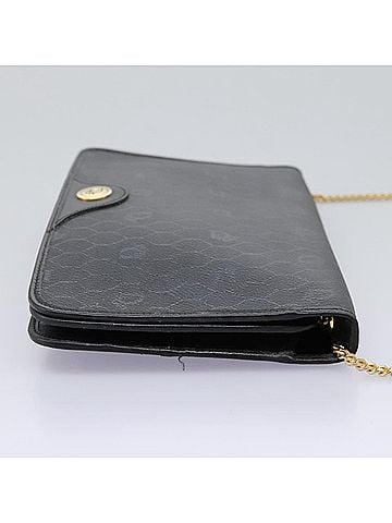 Dior Honeycomb Black Canvas Shoulder Bag (view 2)