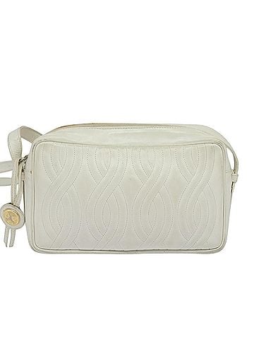 Fendi White Leather Shoulder Bag (view 1)