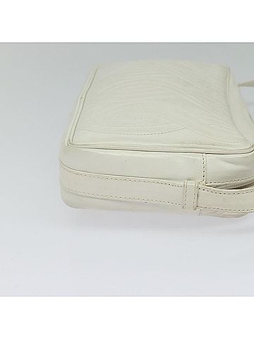 Fendi White Leather Shoulder Bag (view 2)