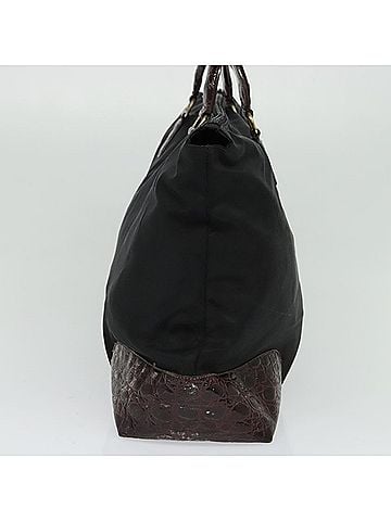 Prada Tessuto Black Nylon Handbag (view 2)