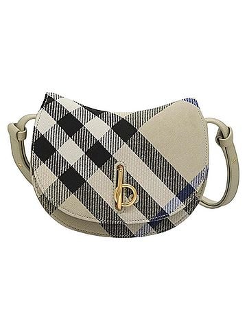 Burberry Grey Canvas Shoulder Bag (view 1)