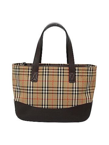 Burberry Nova Check Beige Canvas Handbag (view 1)