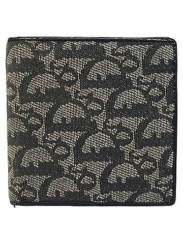 Dior Trotter Navy Canvas Wallet (view 1)