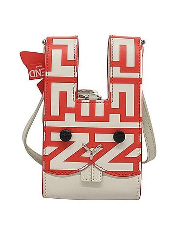 Fendi White Leather Shoulder Bag (view 1)