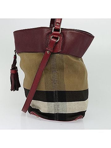 Burberry Ashby Beige Canvas Handbag (view 2)