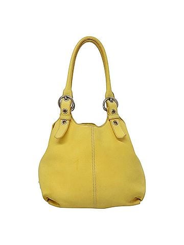 Prada Yellow Leather Handbag (view 1)