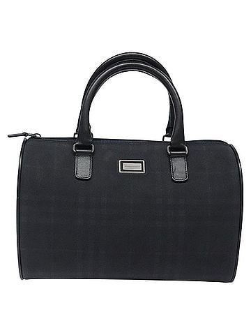 Burberry Navy Canvas Handbag (view 1)