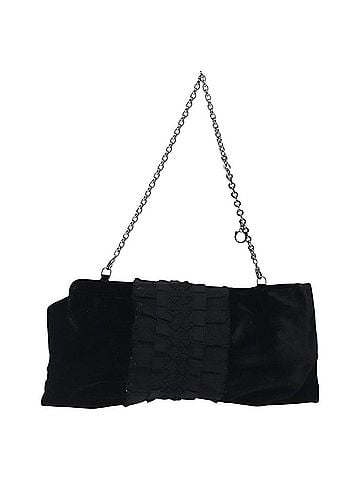 Salvatore Ferragamo Black Suede Handbag (view 1)