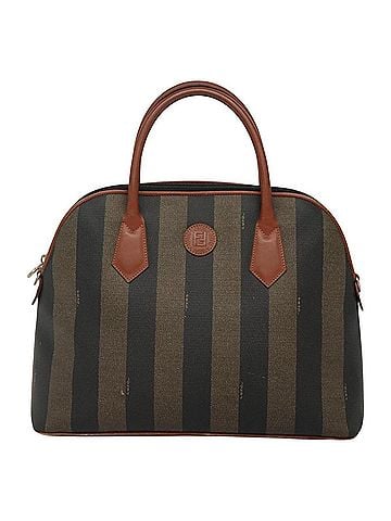 Fendi Pecan Brown Canvas Handbag (view 1)