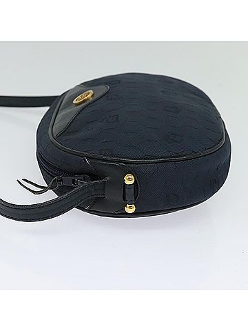 Dior Honeycomb Navy Canvas Shoulder Bag (view 2)