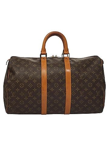 Louis Vuitton Keepall 45 Brown Canvas Travel Bag (view 1)