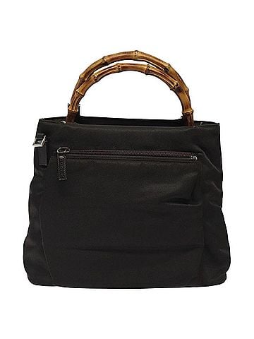 Gucci Bamboo Brown Nylon Handbag (view 1)