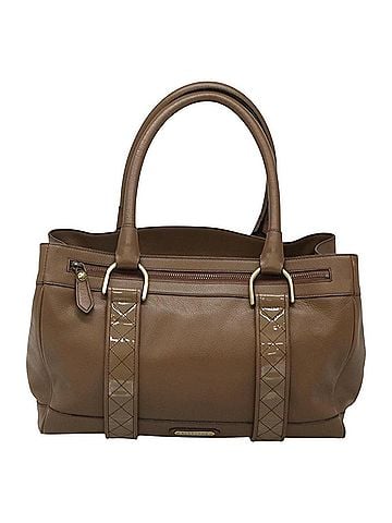 Burberry Beige Leather Tote Bag (view 1)