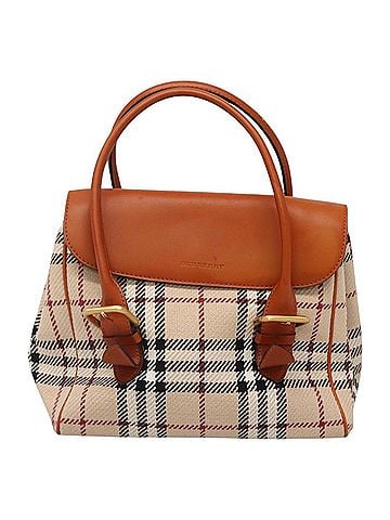 Burberry Nova Check Beige Canvas Handbag (view 1)