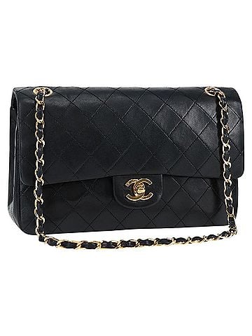 Chanel Timeless Black Leather Shoulder Bag (view 1)