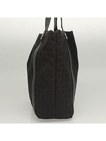 Bvlgari Logo Mania Black Nylon Shoulder Bag (view 2)