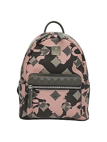 MCM Pink Canvas Backpack Bag (view 1)