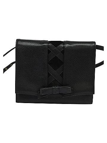 Valentino Garavani Black Leather Shoulder Bag (view 1)