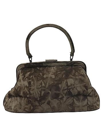 Prada Grey Suede Handbag (view 1)