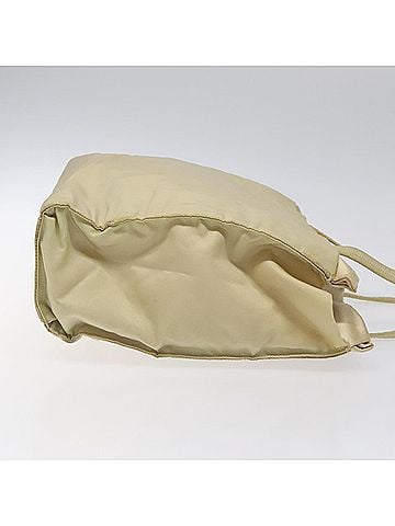 Prada Shopping Beige Synthetic Tote Bag (view 2)