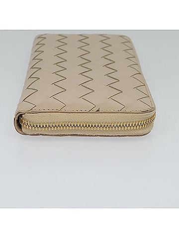 Bottega Veneta Intrecciato Beige Leather Wallet (view 2)