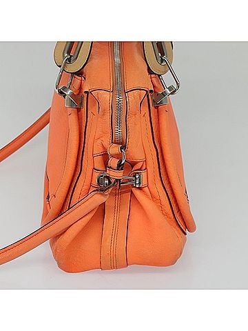 Chloé Paraty Orange Leather Handbag (view 2)