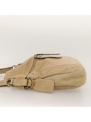 Chloé Signature Beige Leather Shoulder Bag (view 2)