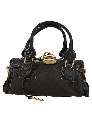 Chloé Paddington Black Leather Handbag (view 1)