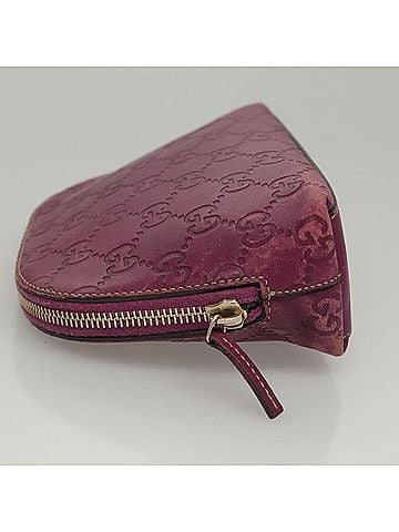 Gucci ssima Purple Canvas Clutch Bag (view 2)
