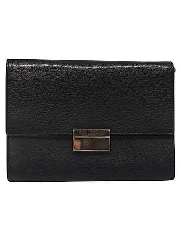 Gucci Clutch Bag Brown Leather Clutch Bag (view 1)