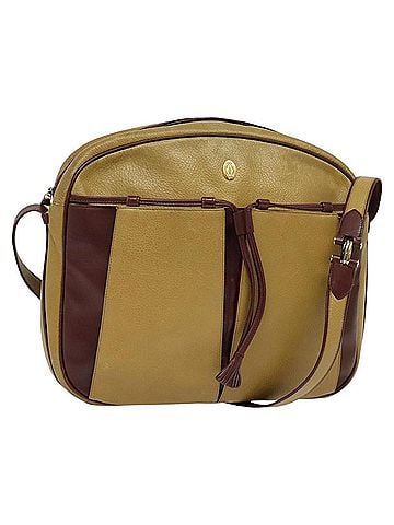 Cartier Must De  Yellow Leather Shoulder Bag (view 1)