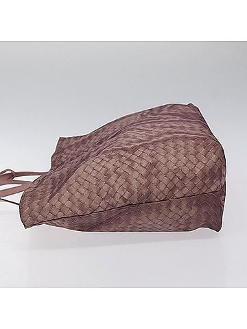 Bottega Veneta Intrecciato Pink Nylon Tote Bag (view 2)