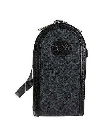 Gucci Off The Grid Black Canvas Clutch Bag (view 1)
