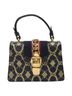 Gucci 100% Leather Solid Blue Sylvie Navy Leather Handbag One size - photo 1