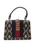 Gucci 100% Leather Solid Blue Sylvie Navy Leather Handbag One size - photo 3