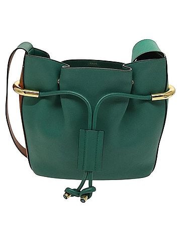 Chloé Emma Green Leather Shoulder Bag (view 1)