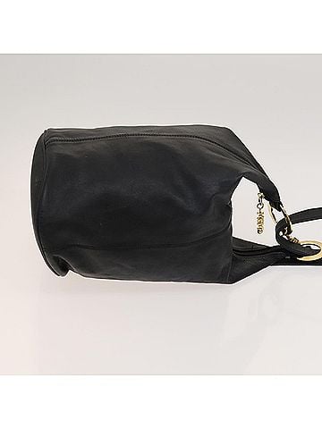MCM Black Leather Backpack Bag (view 2)