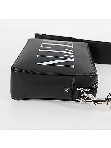 Valentino Garavani Vltn Black Leather Shoulder Bag (view 2)