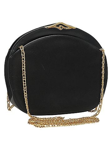 Cartier Navy Leather Shoulder Bag (view 1)