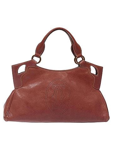 Cartier Marcello Red Leather Handbag (view 1)